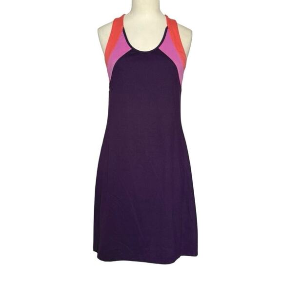 Title Nine Diamalete Athletic Dress Stretch Tennis Golf Size S Colorblock Purple - Picture 5 of 10